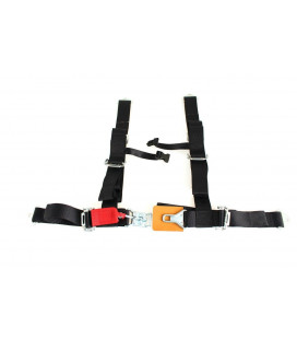 Racing seat belts 4p 2" Black - DTM