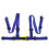 Racing seat belts 4p 2" Blue - E4