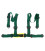 Racing seat belts 4p 2" Green - E4