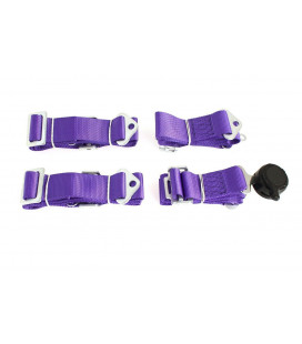 Racing seat belts 4p 2" Purple - Quick