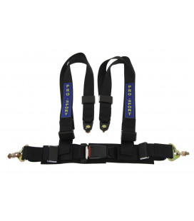 Racing seat belts 4p 3" Black - Pro Sport