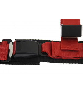 Racing seat belts 4p 3" Red - Pro Sport