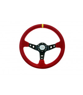 Steering wheel Pro 350mm offset:80mm Suede Red