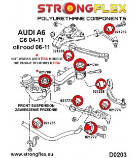 021258B: Front lower wishbone rear bush