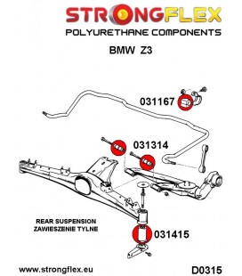 031167A: Rear anti roll bar bush SPORT