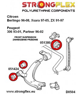 051380A: Front anti roll bar mount SPORT