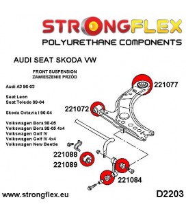 221072A: Front wishbone front bush 30mm SPORT