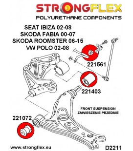 221072B: Front wishbone front bush 30mm