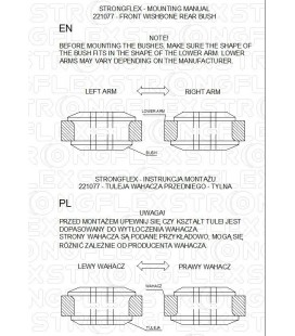 221077A: Front wishbone rear bush SPORT