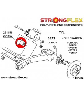 221156B: Rear subframe bush 45mm