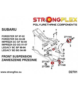 271144A: Front wishbone rear bush sport