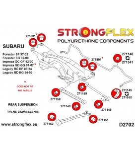 271145A: Front anti roll bar link bush sport