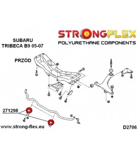 271298A: Front anti roll bar bush 25mm SPORT