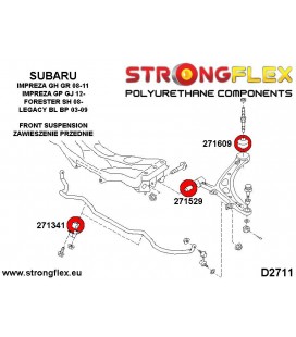 271341A: Front & rear anti roll bar bush SPORT