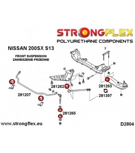 281262B: Front lower radius arm to chassis bush