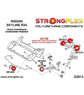 281262B: Front lower radius arm to chassis bush