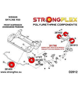 281400A: Front anti roll bar bush SPORT