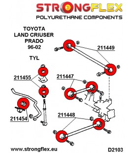 211449A: Rear transverse arm bush SPORT