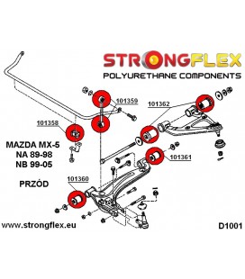 101359B: Front and rear anti roll bar link bush