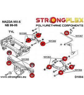 101364B: Rear lower outer suspension bush