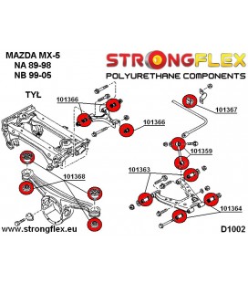 101368A: Rear diff mount bush SPORT