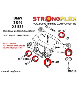 031413A: Rear subframe front bush SPORT