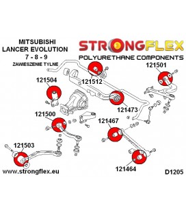 121500B: Rear suspension front arm bush