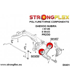 046134B: Front suspension bushes kit