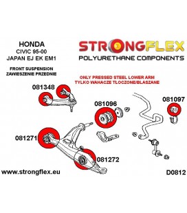 086097A: Front suspension bush kit SPORT