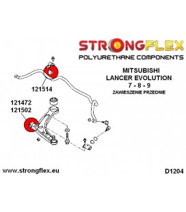 126144A: Full suspension bush kit SPORT