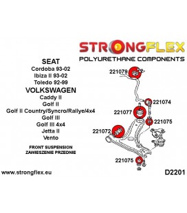 226017A: Front suspension bush kit SPORT