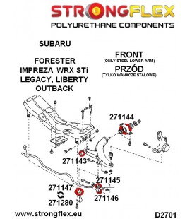 276117A: Front anti roll bush kit SPORT