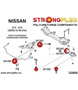 286114B: Front suspension bush kit