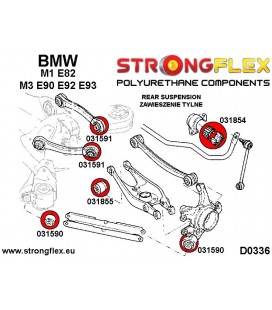 031590A: Rear upper control arm to chassis bush SPORT