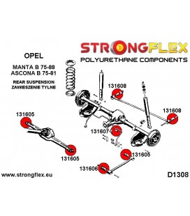 131605B: Rear centre prop mount & rear tie bar to axle bushes