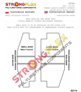 276158B: Rear suspension bush kit