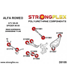 016163A: Rear suspension bush kit SPORT