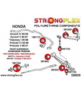 086202B: Front suspension bush kit