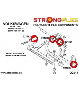 221382A: Front wishbone front bush SPORT