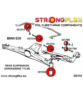 031789A: Rear anti roll bar link to anti roll bar bush SPORT