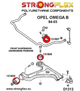 131806A: Front lower wishbone rear bush SPORT