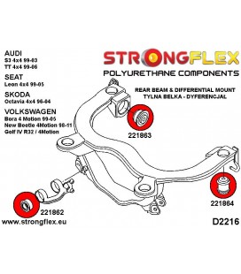 221862B: Rear diff mount - front bush