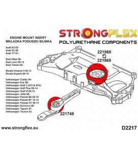 221868B: Lower engine mount insert