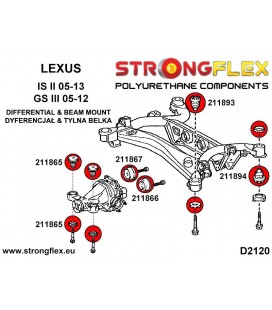 211865B: Rear diff mount - front bush