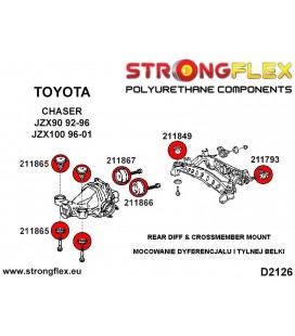 211867A: Rear diff mount - rear bush SPORT