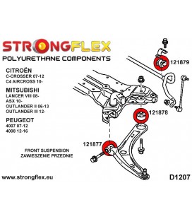 121877B: Front lower arm - front bush