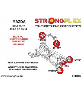 106180A: Full suspension bush kit SPORT