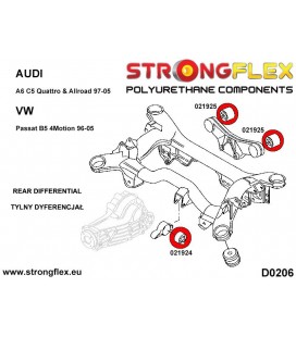 021925A: Rear diff mount - rear bush SPORT