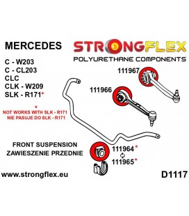 111967A: Front suspension - rear bush SPORT