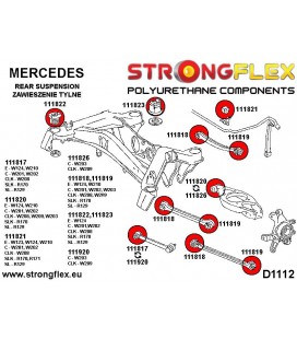 116244A: Full suspension bush kit SPORT